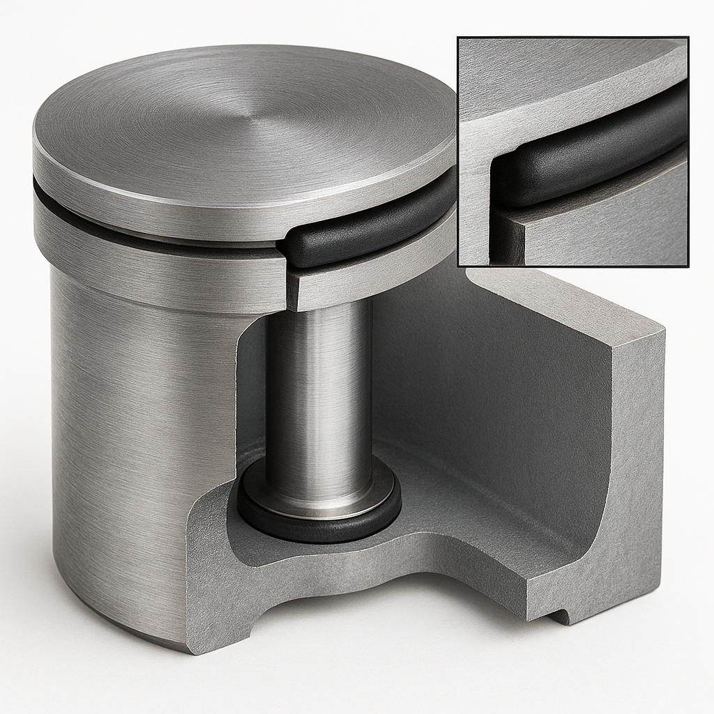 Illustration for static vs dynamic o ring sealing